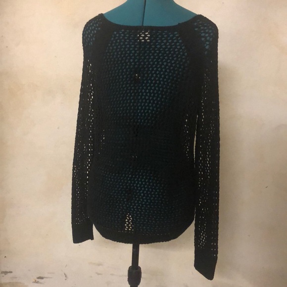 PINk Black Mesh Top Rare - Picture 4 of 5